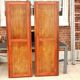 Paire de portes d'armoire ancienne avec miroirs biseautés