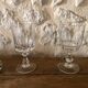 Antique stemmed crystal glasses