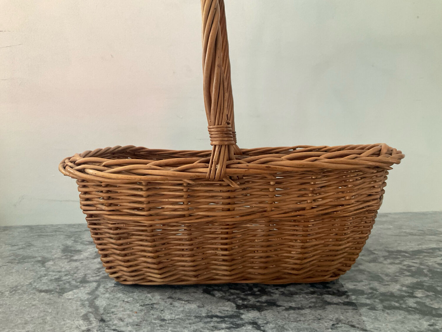 Vintage woven wicker basket