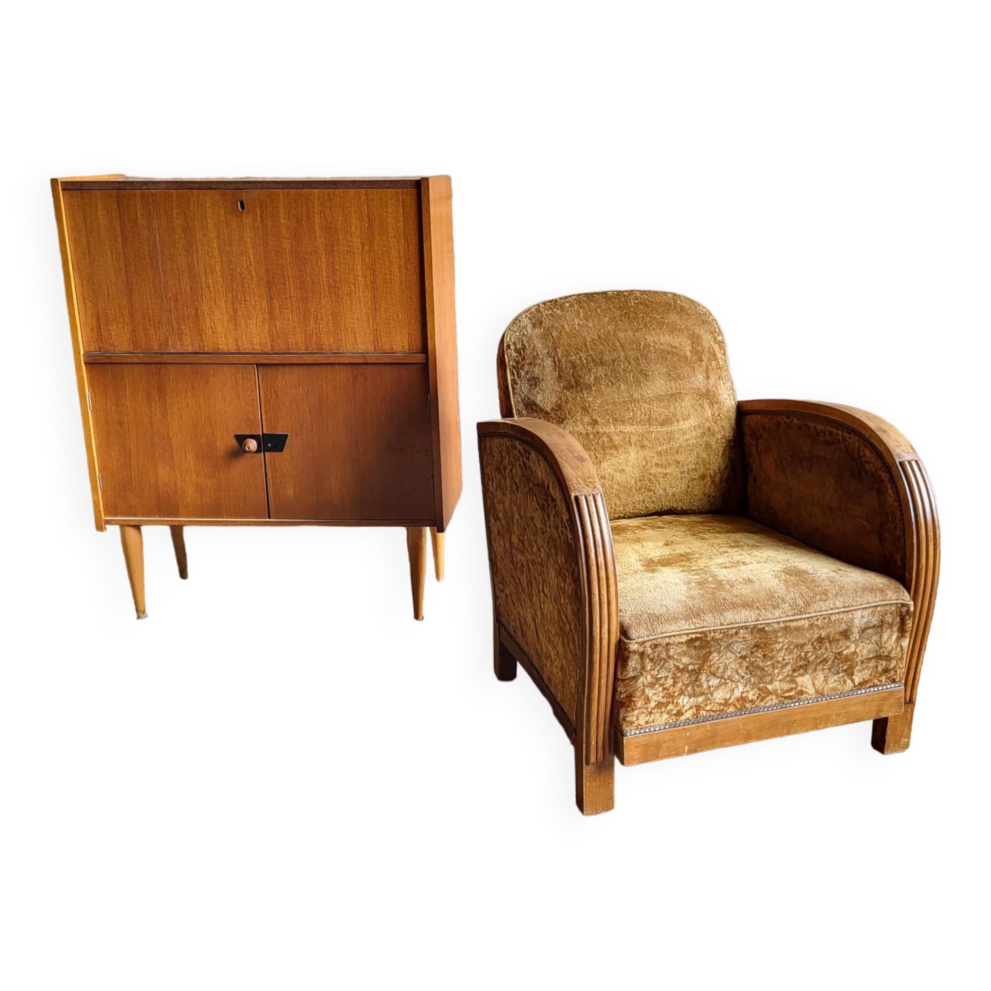 Art deco club armchair