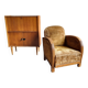 Art deco club armchair
