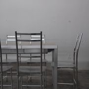 Bagutta Table and Aluminum Chairs by Opera Design for Ycami, 1980s, Set of 13
