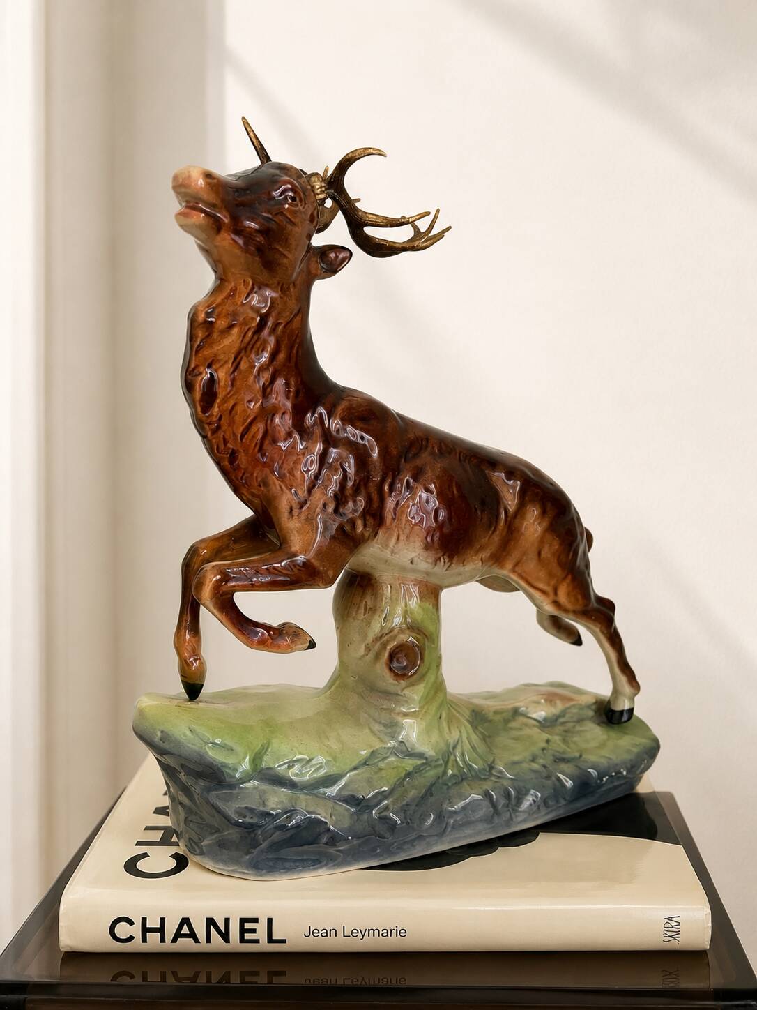 Ceramic stag hubert bequet