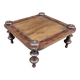 Ancienne table à thé art déco en teck birman