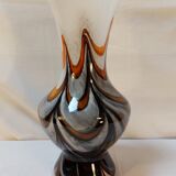 Murano Vase by Carlo Moretti - Marbled Florence Opaline - 70s
