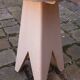 Tabouret,  porte plante vintage année 50 pied compas en chêne