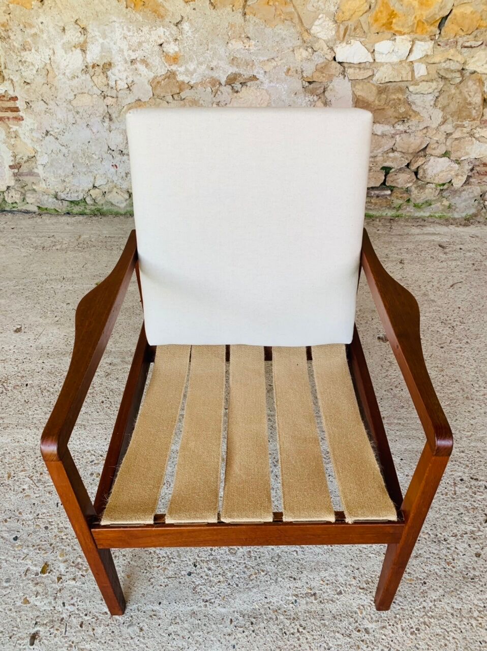 Vintage Scandinavian Teak Armchair, Circa 60's