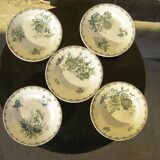 Old earthenware plates "Sarreguemines" model Alma
