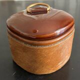 Longchamp leather and ceramic box