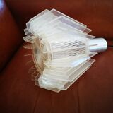 Plexiglas and stainless steel hanging lamp