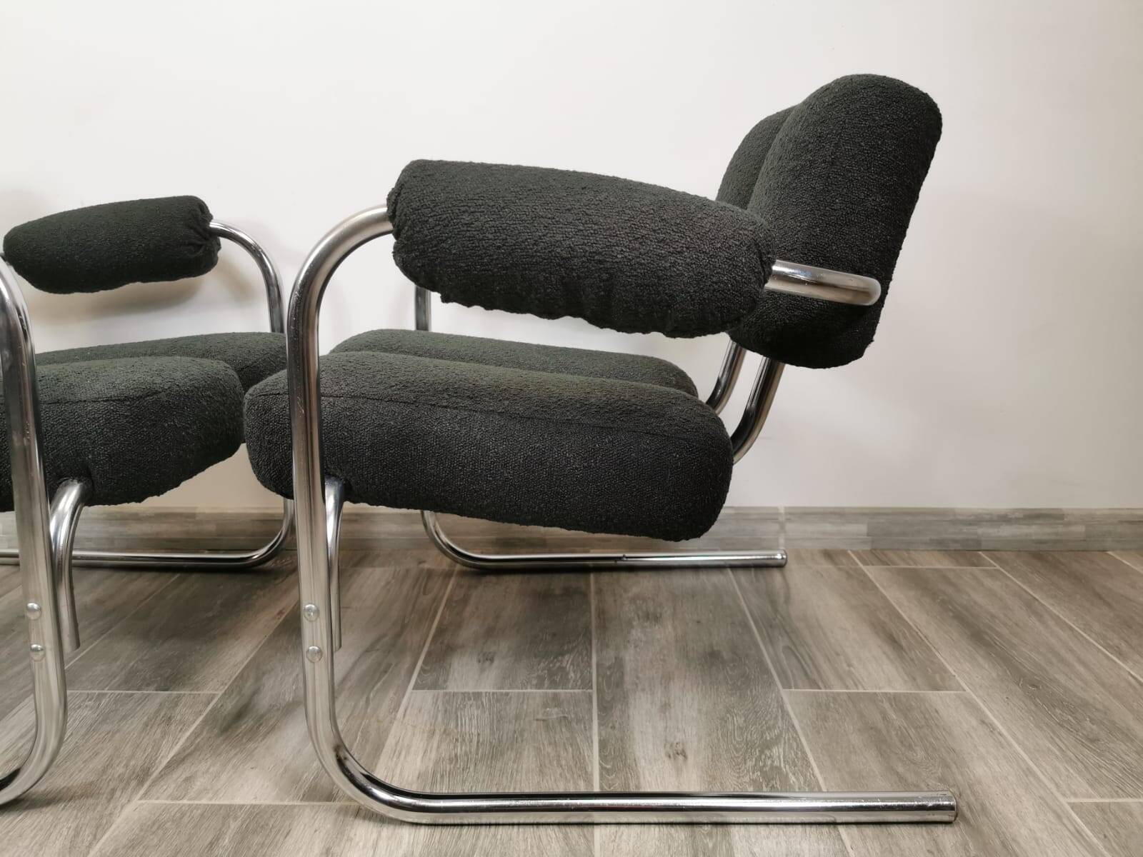 Mid-century restored armchairs