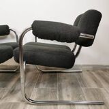 Mid-century restored armchairs
