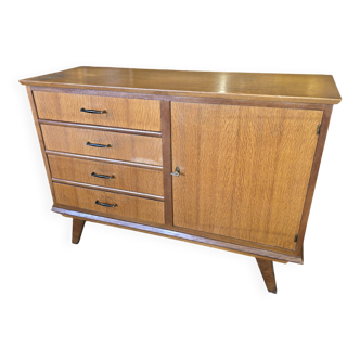 Vintage 1960s oak sideboard