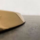 Lonea floor lamp in Hollywood Regency vintage style in brass by Florian Schulz.