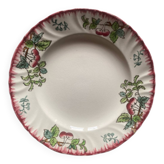 Assiette plate Longwy modèle Montmorency