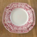 8 flat plates from Sté Céramique Maestricht, Victoria model