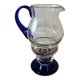 Blue glass carafe