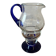 Blue glass carafe