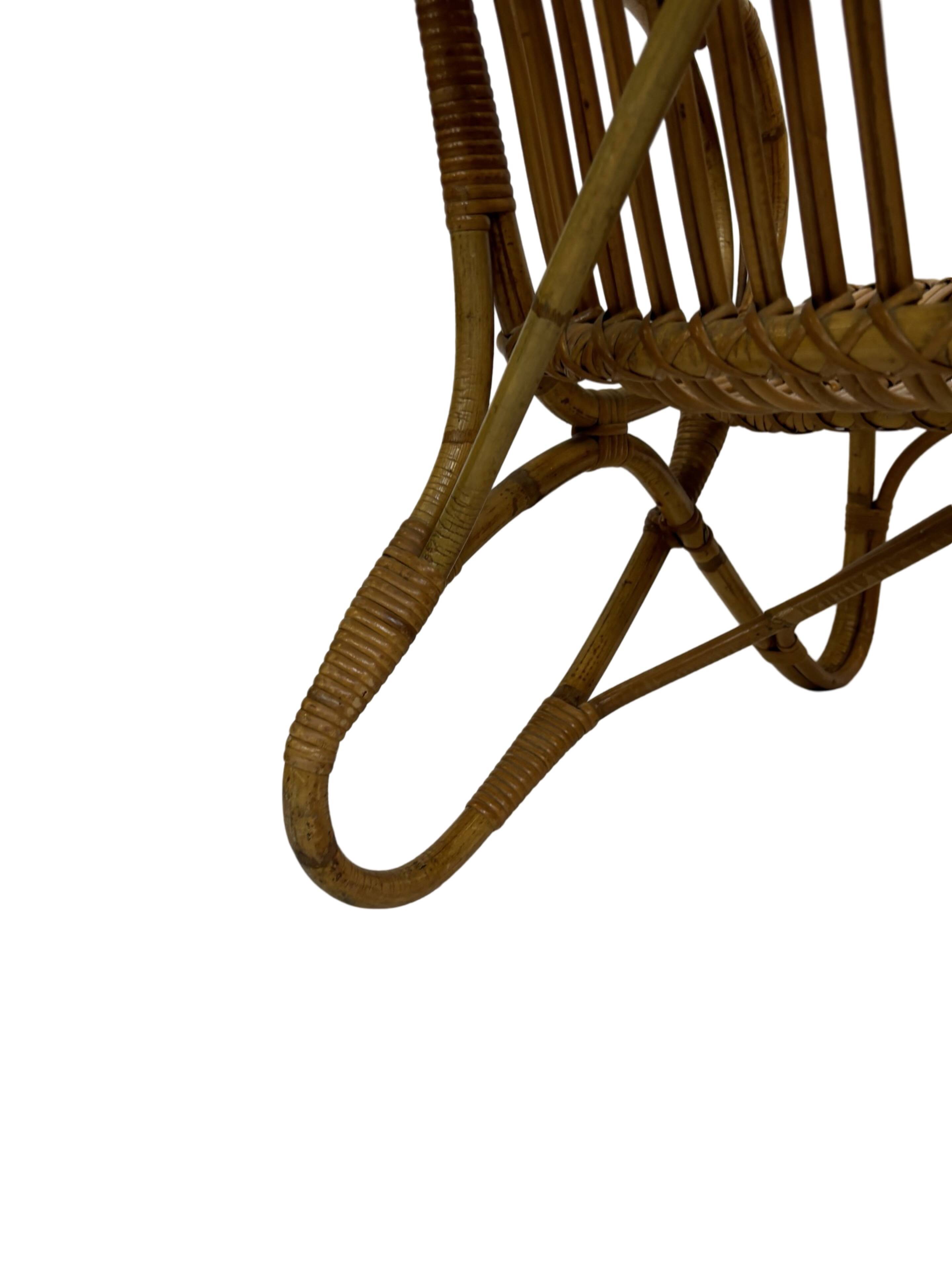 Vintage Rattan Sofa Belse 8 Design 1960s Rohe Noordwolde