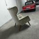 Bergere Chair Scandinavian flesh wingback wing 50 years