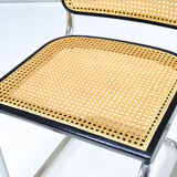 Set of two mid-century modern Marcel Breuer B32 Cesca chairs, Italy 1970s