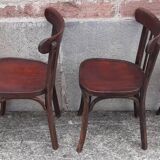 Baumann bistro chairs, 1950s. (Set of 4)