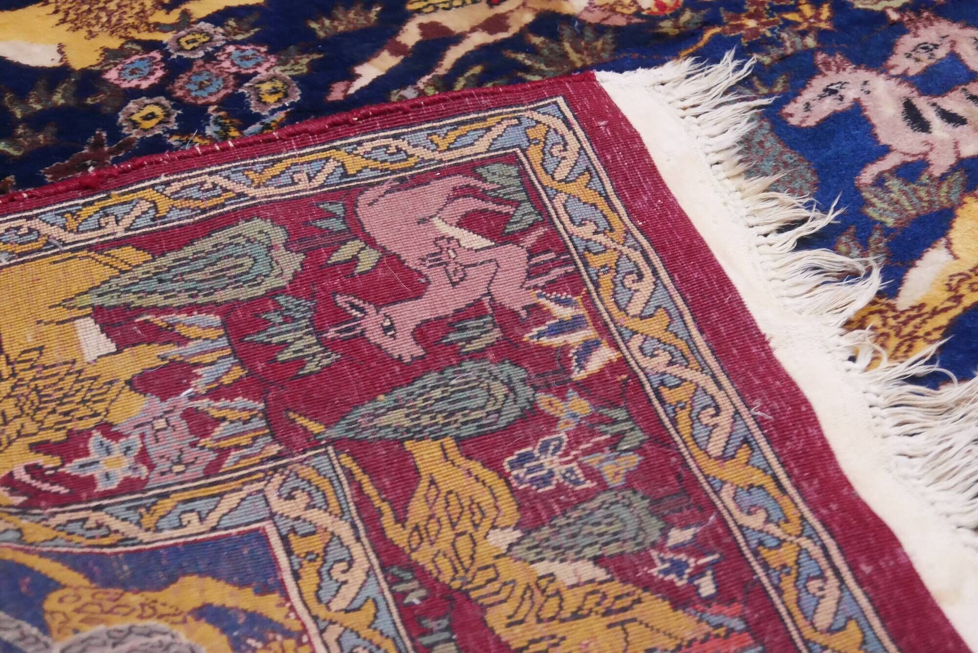 Panjab handmade Indian Oriental carpet 180 x 130 cm