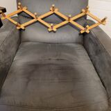 Vintage accordion coat rack