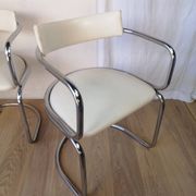 Pair of vintage cantilever chairs Zougoise Victoria, Switzerland.
