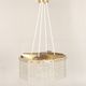 Moulded glass and brass ceiling light by Carl Fagerlund for Orrefors, Sweden, 1960.