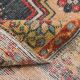 3x6 Red Navy Blue Oriental Vintage Rug, 106x201Cm