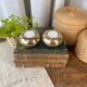 Duo de bougeoirs “boule” en laiton