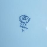 White and gold porcelain plates