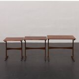 Kai Kristiansen rosewood nesting tables for Vildbjerg Möbelfabrik, Denmark 1960s