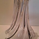 Crystal vase signed Art Vannes France h 32 cm