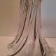 Vase en cristal signé Art Vannes France h 32 cm