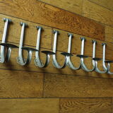 Set 8 vintage school hooks