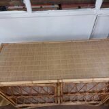 Rattan storage unit