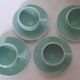 4 cups and saucers Robj Paris Villeroy and Boch Art Deco