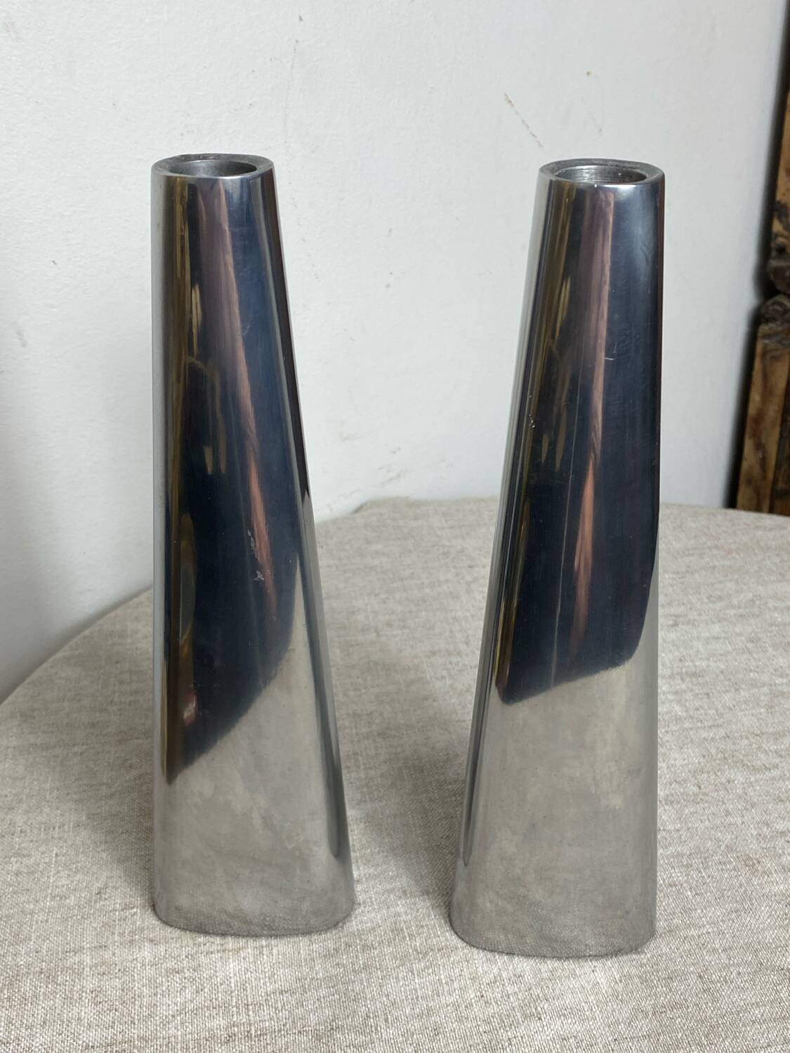 Pair of Swedish design candlesticks, Ehlen Johansson