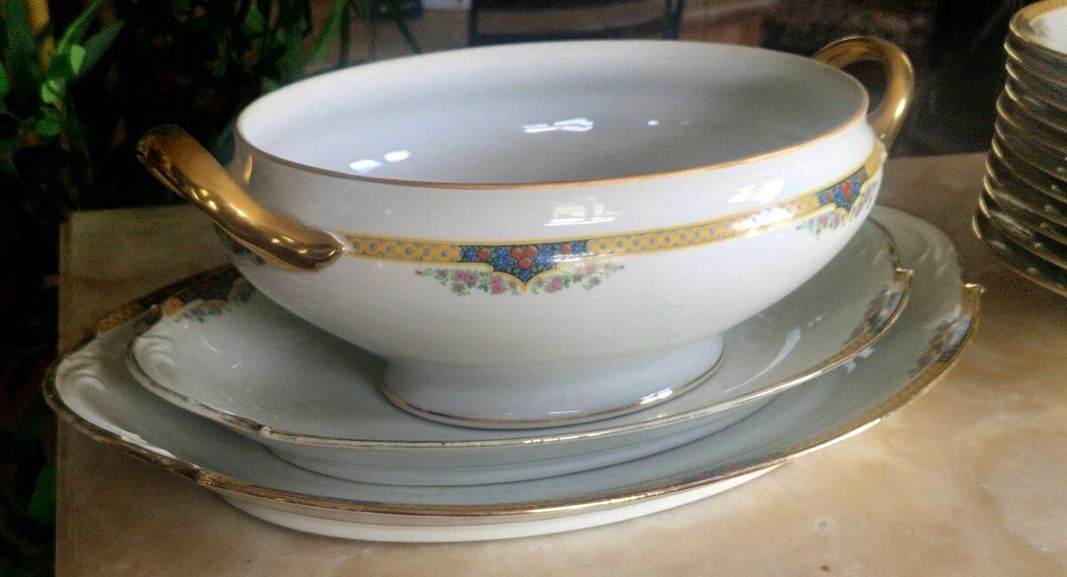 Limoges Porcelain Table Service – F. Legrand – Circa 1920