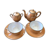 Service à thé porcelaine nacrée