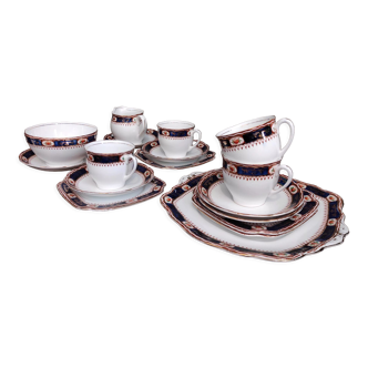 Vintage English tea service, S&C, Opal Superior English Bell China