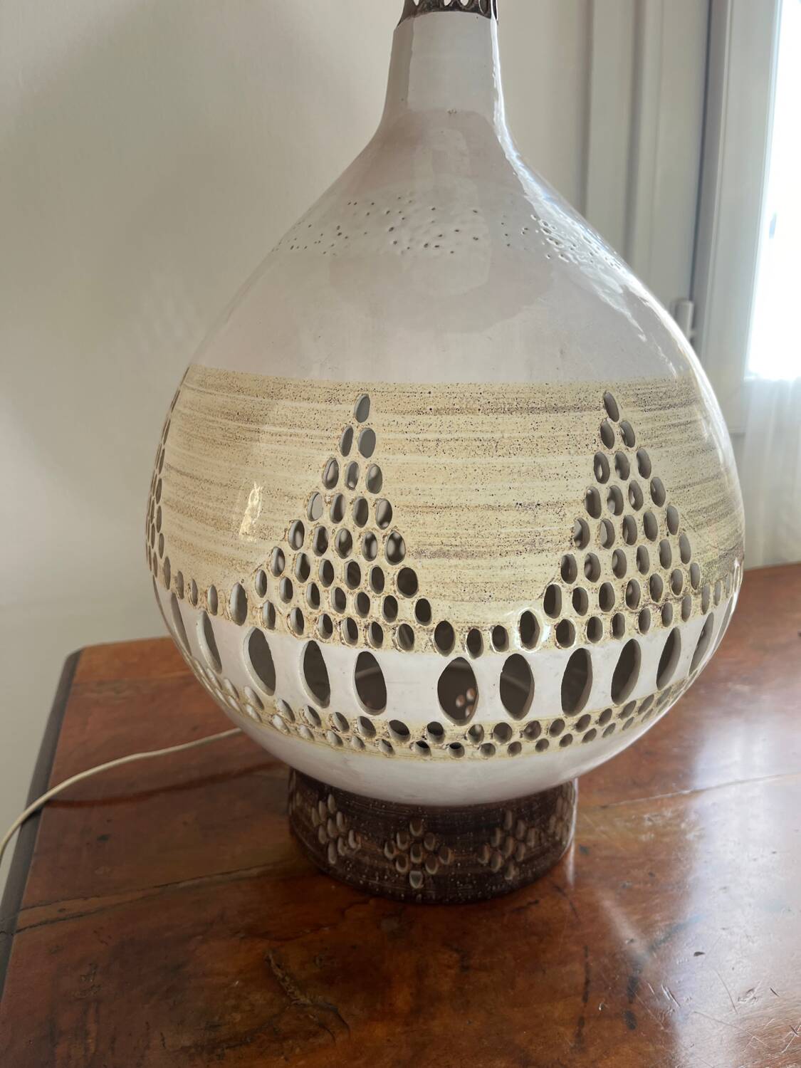 Ceramic lamp G. Pelletier 1960