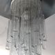 Mazzega, xl vintage clear murano glass elements chandelier from 70s