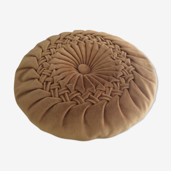 Coussin rond en velours