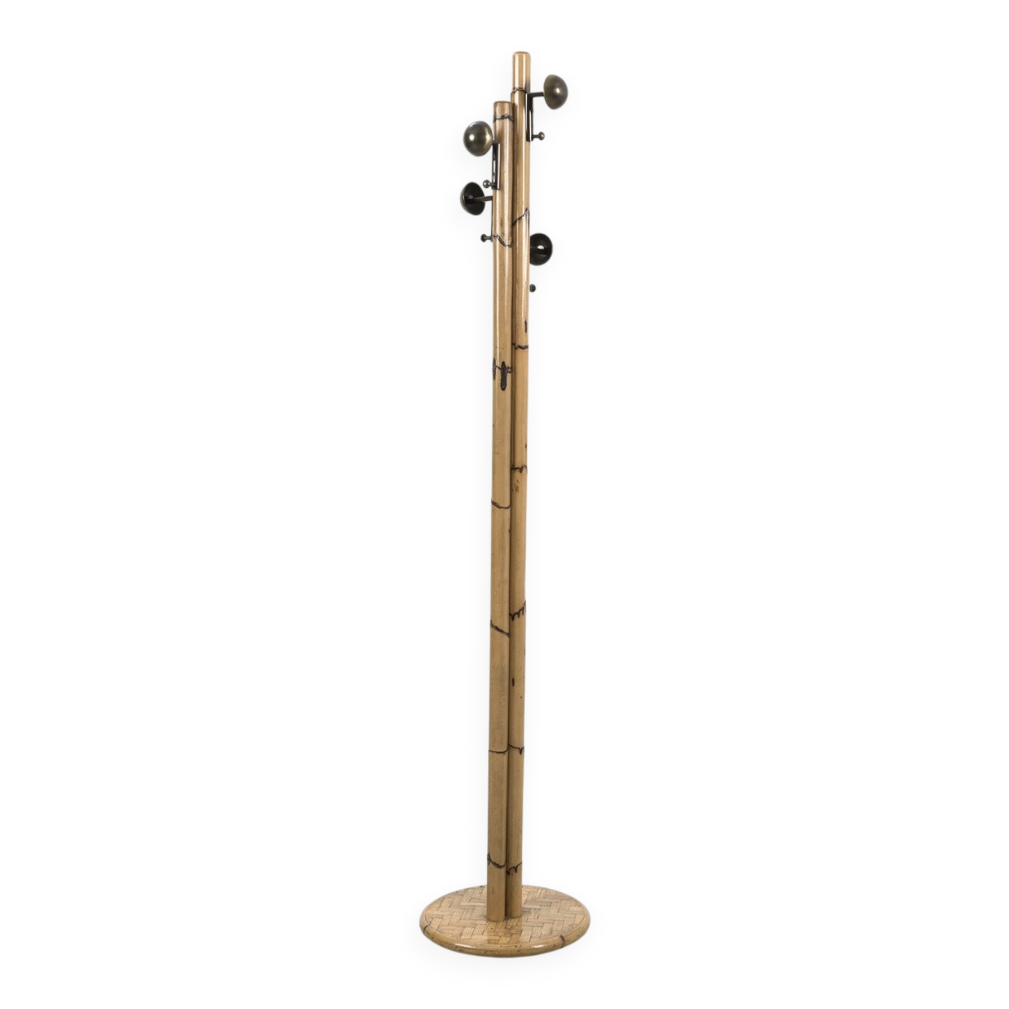 Vintage Bamboo Coat Rack