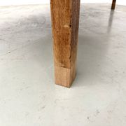 Brutalist farmhouse table in solid oak from the 1950s.