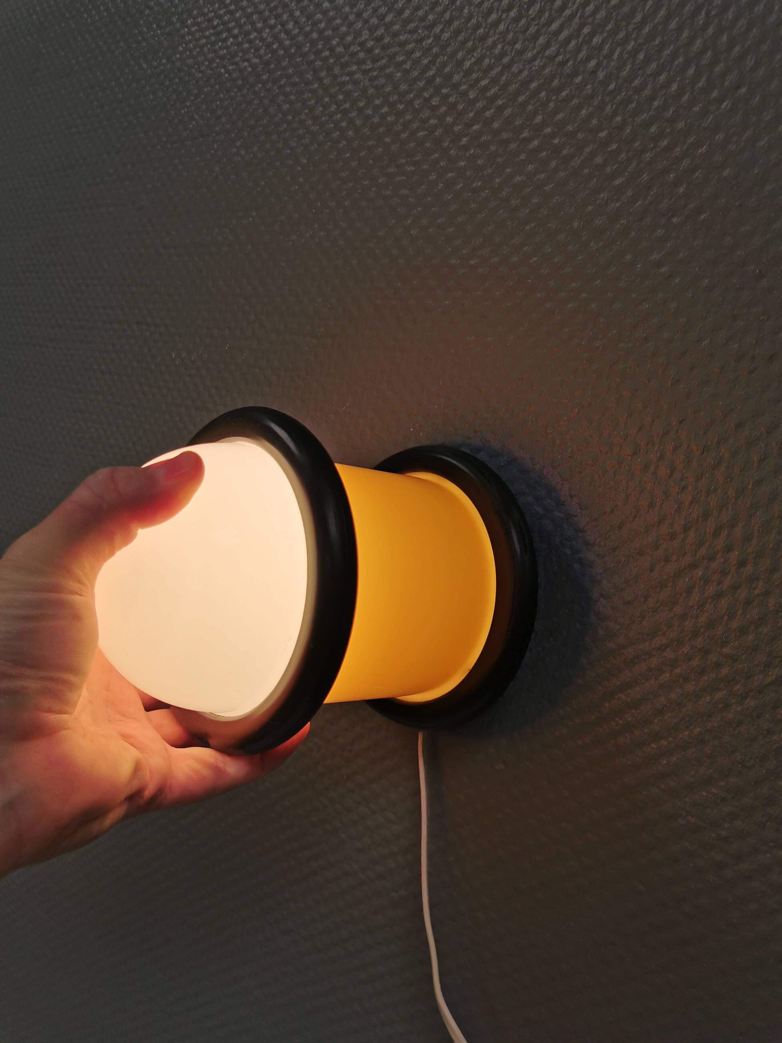 EPOKE III wall light, designed by Michael Bang for Holmegaard Denmark 1975