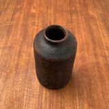 Brutalist vase from the mid-century German studio pottery by Gerhard Liebenthron, 1974.